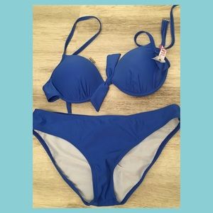Blue bikini set// price is negotiable